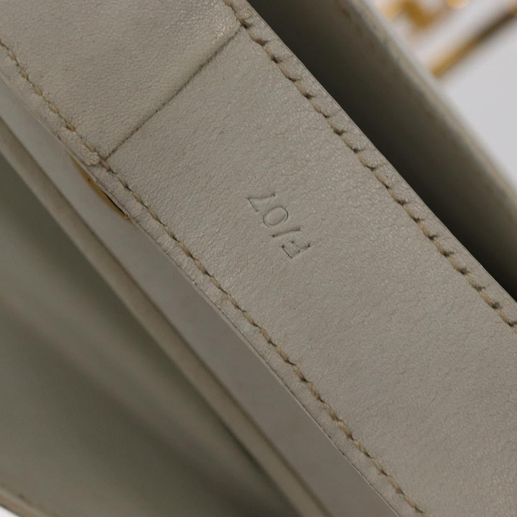 Celine Vintage Shoulder Bag Leather White Leather Shoulder Bag Bag