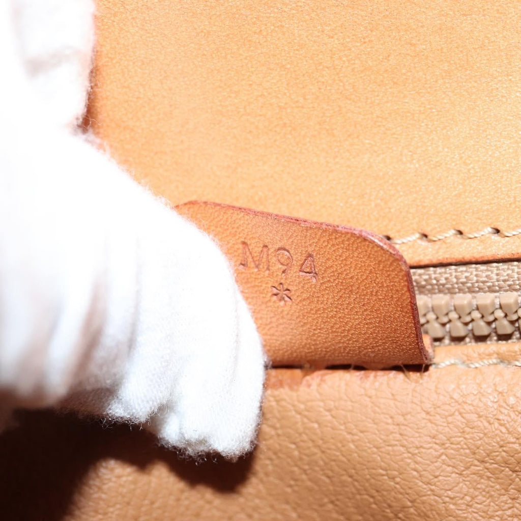 Celine Vintage Convertible Top Handle Bag Macadam Coated Canvas Brown Canvas Bag