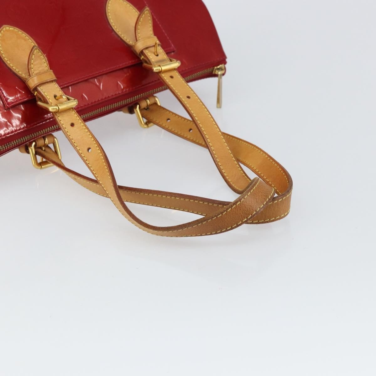 Louis Vuitton Rosewood Avenue Handbag Monogram Vernis Red Patent_Leather Handbag