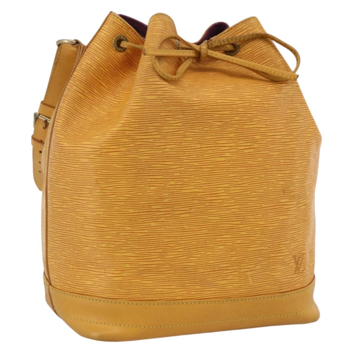 Louis Vuitton Noe Handbag Epi Leather Yellow Leather Shoulder Bag