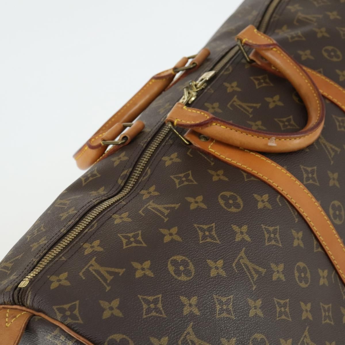 Louis Vuitton Keepall Bag Monogram Canvas Brown Canvas Travel Bag