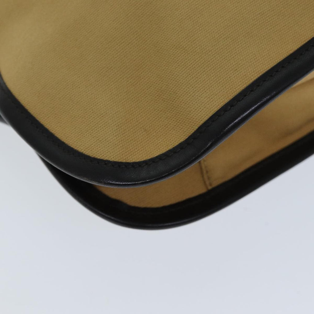 Gucci Vintage Shoulder Bag Canvas Beige Canvas Shoulder Bag Bag (Pre-Owned)