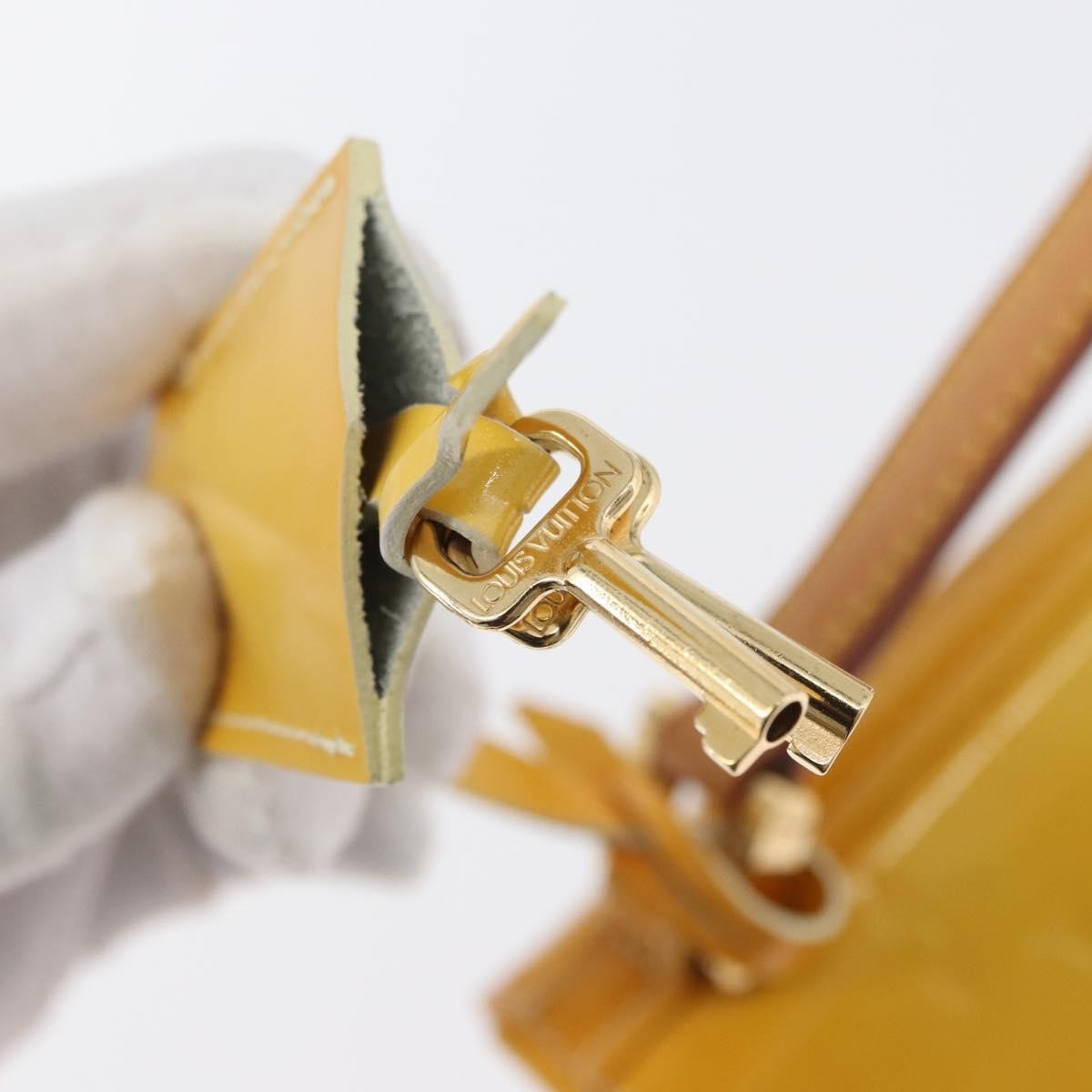 Louis Vuitton Spring Street Nm Handbag Patent Leather Yellow Patent_Leather Handbag