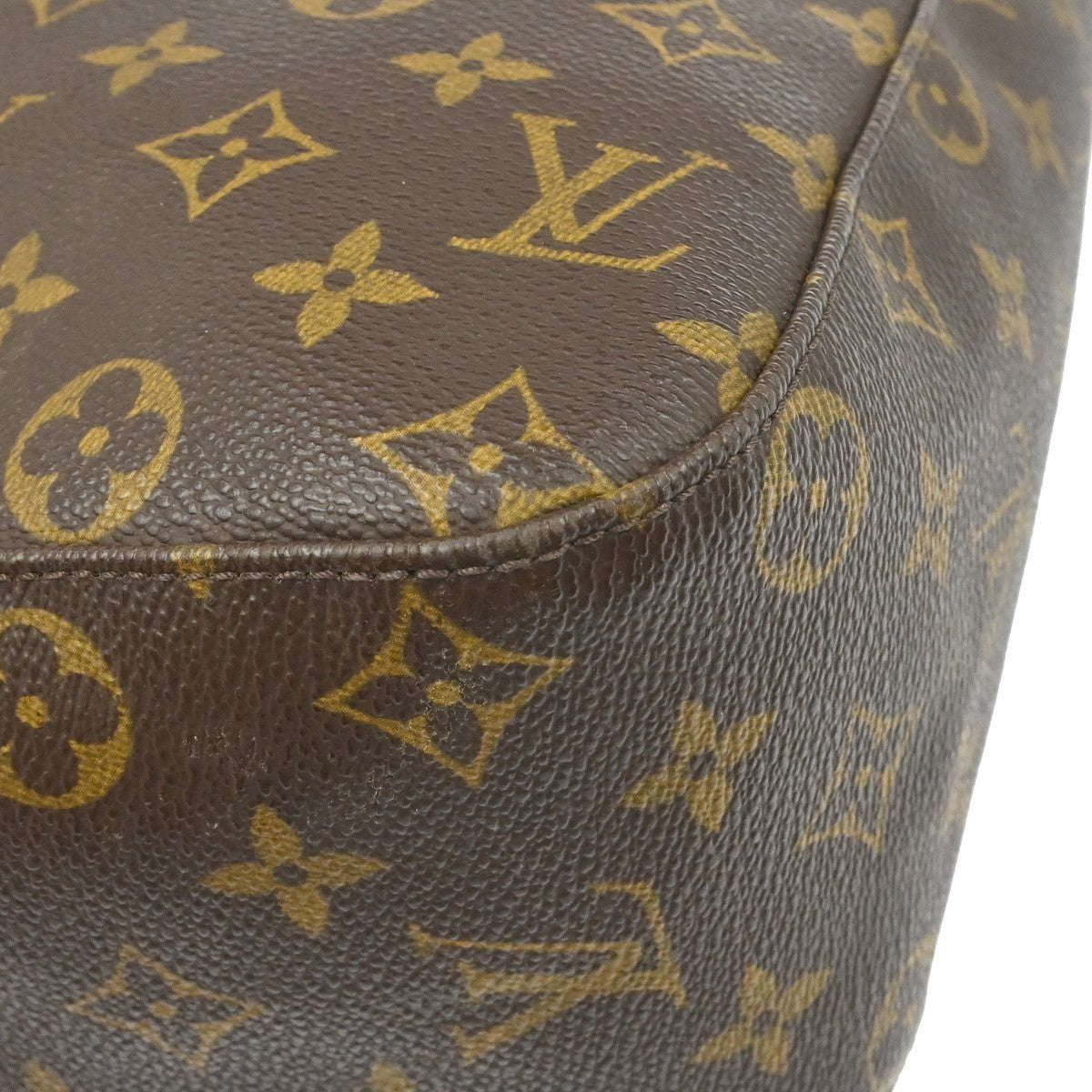 Louis Vuitton Monogram Looping Handbag Monogram Canvas Brown Canvas Handbag