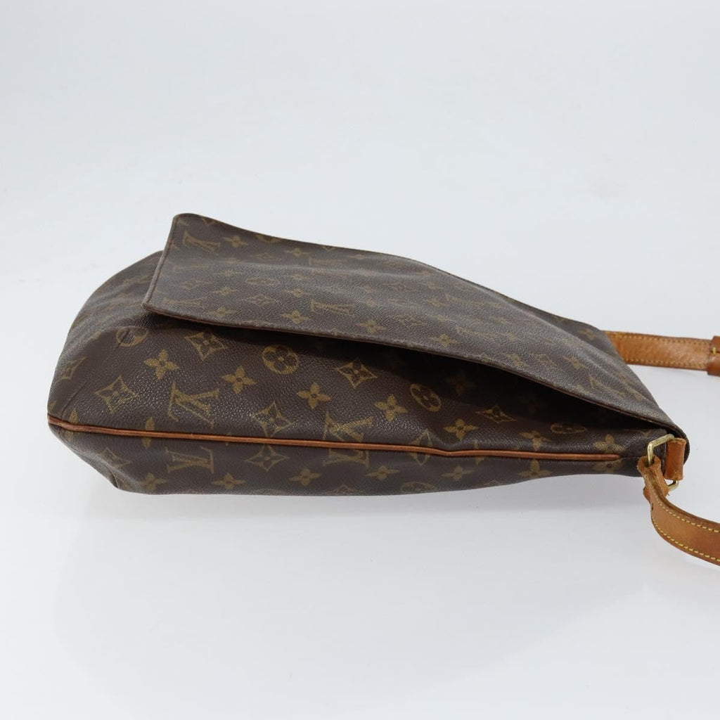 Louis Vuitton Musette Handbag Monogram Canvas Brown Canvas Shoulder Bag