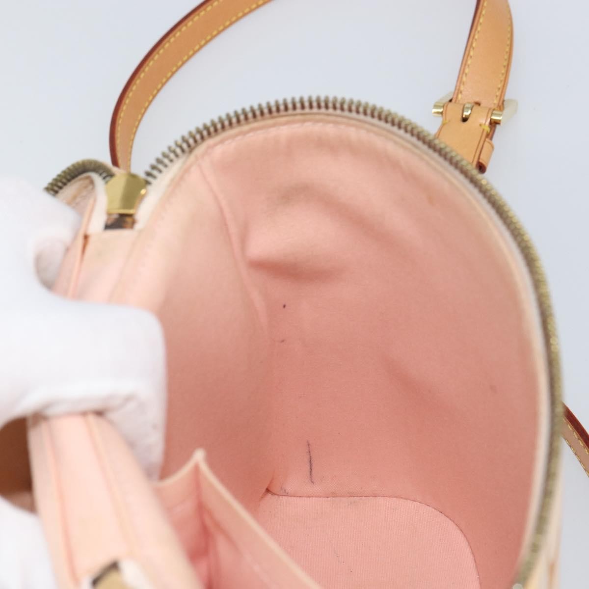 Louis Vuitton Sullivan Handbag Monogram Vernis Pink Patent_Leather Shoulder Bag