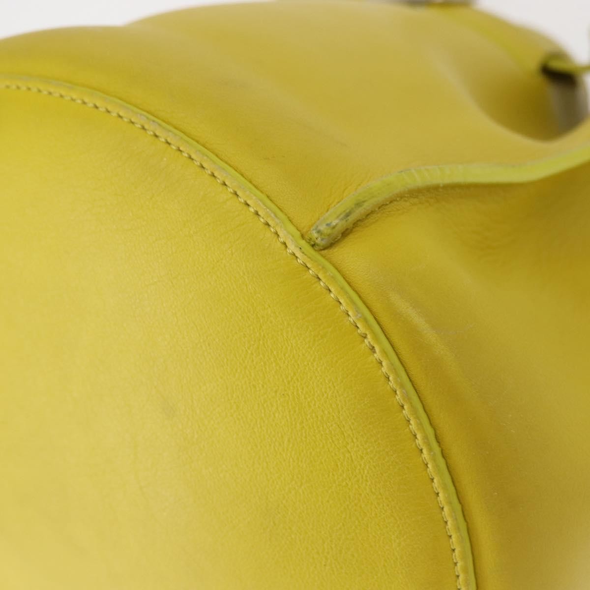 Celine Long Strap Big Bag Bucket Leather Yellow Leather Shoulder Bag Bag
