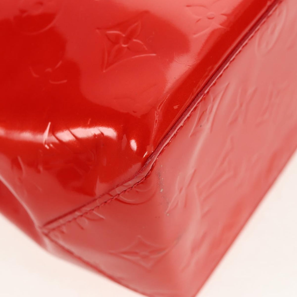 Louis Vuitton Reade Handbag Monogram Vernis Red Patent_Leather Handbag