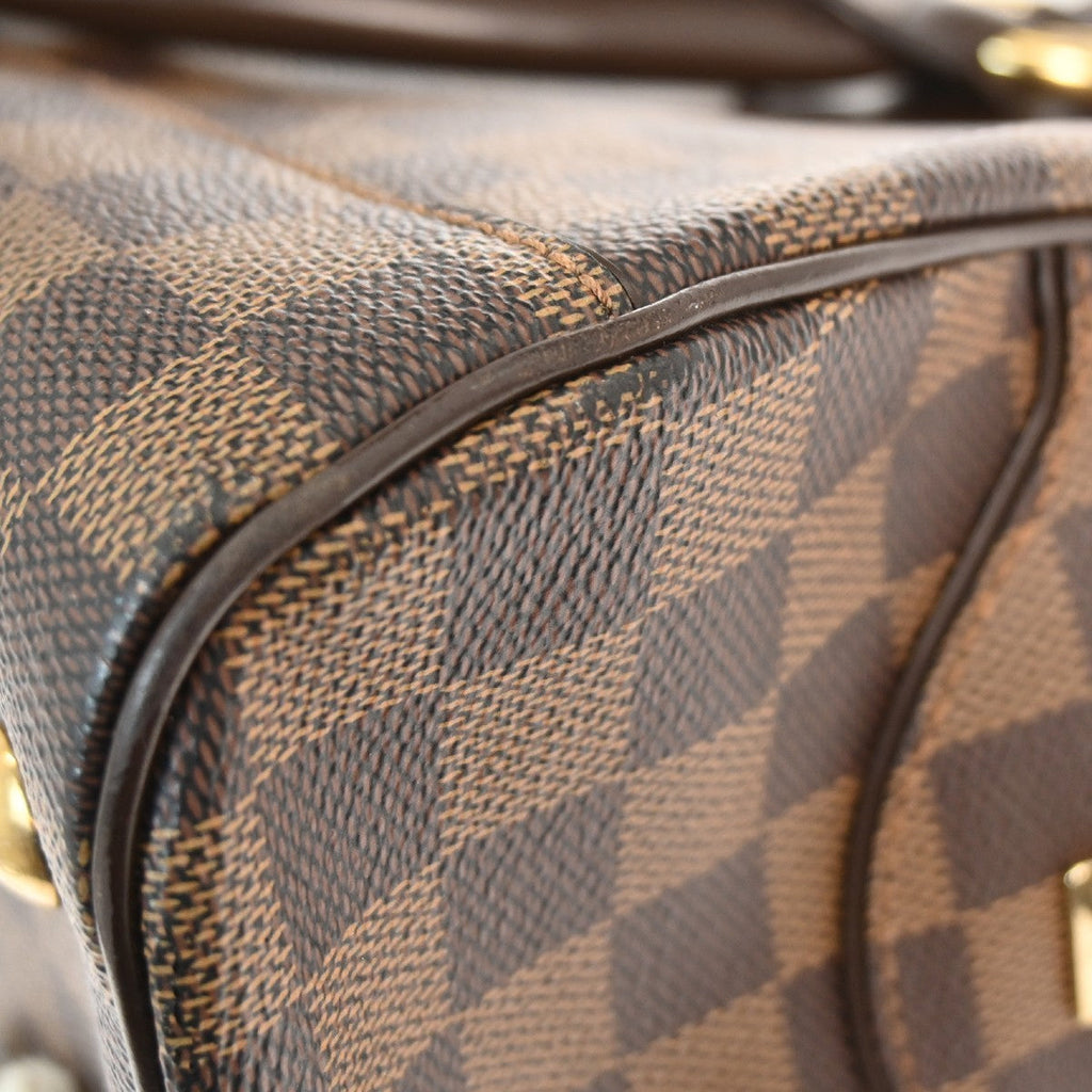 Louis Vuitton Duomo Boston Bag Damier Brown Canvas Handbag