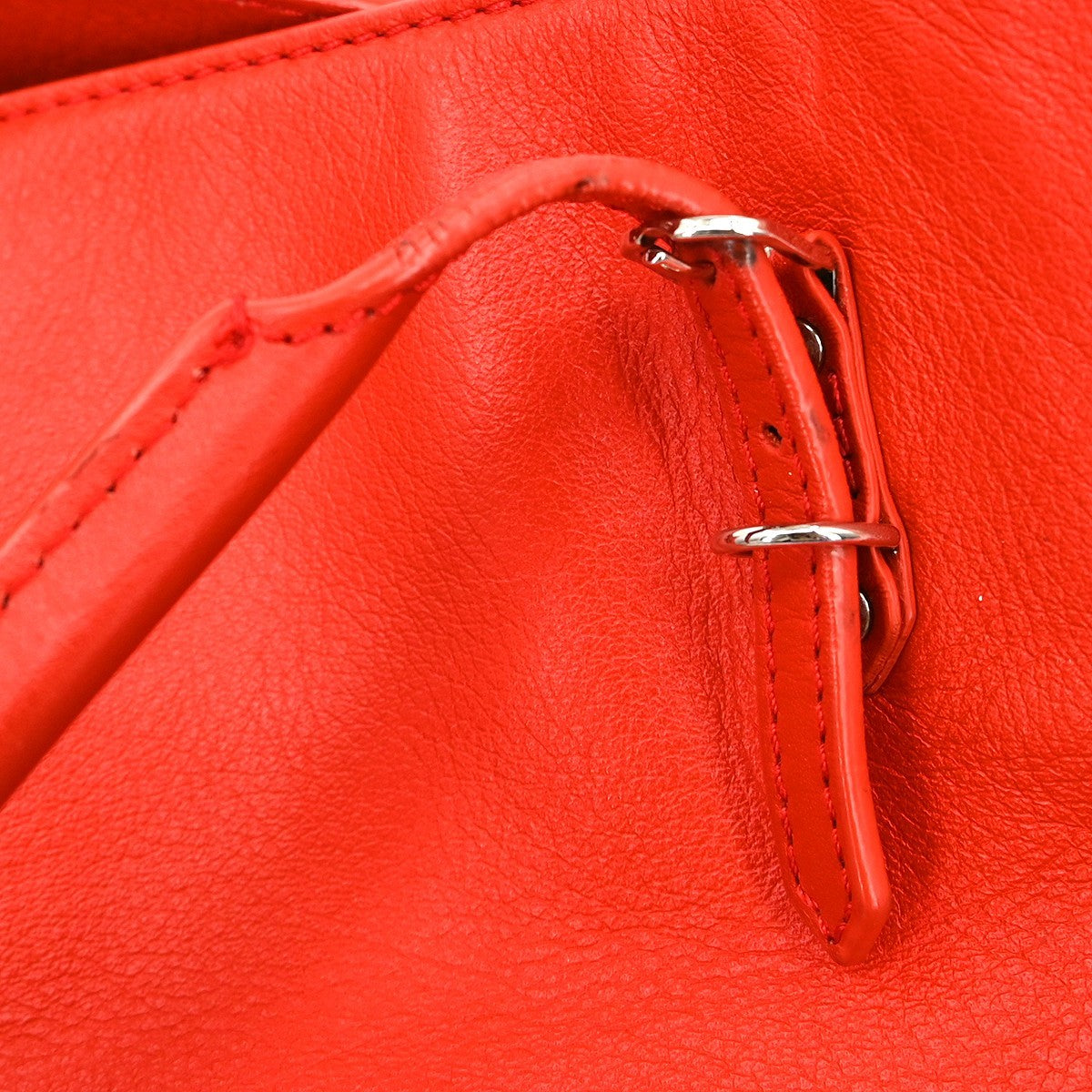 Balenciaga City Classic Studs Highlight Bag Leather Red Leather Tote Bag