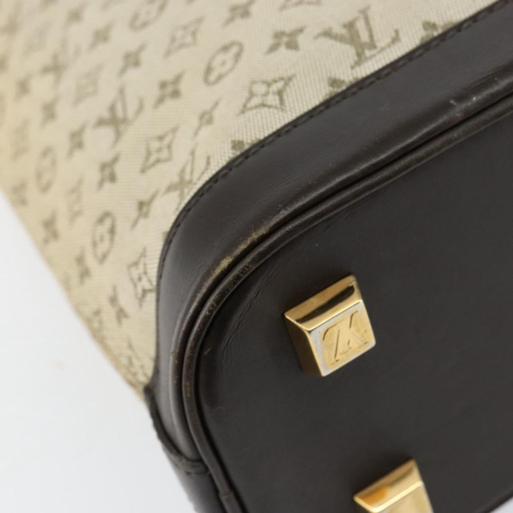 Louis Vuitton Alma Handbag Mini Lin Monogram Khaki Canvas Handbag