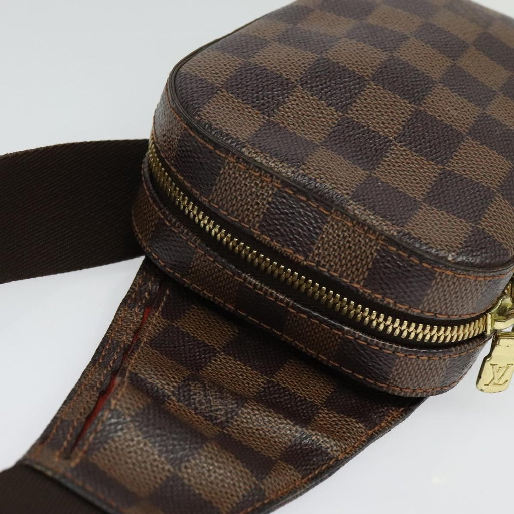 Louis Vuitton Geronimos Waist Bag Damier Brown Canvas Clutche & Pouche Bag