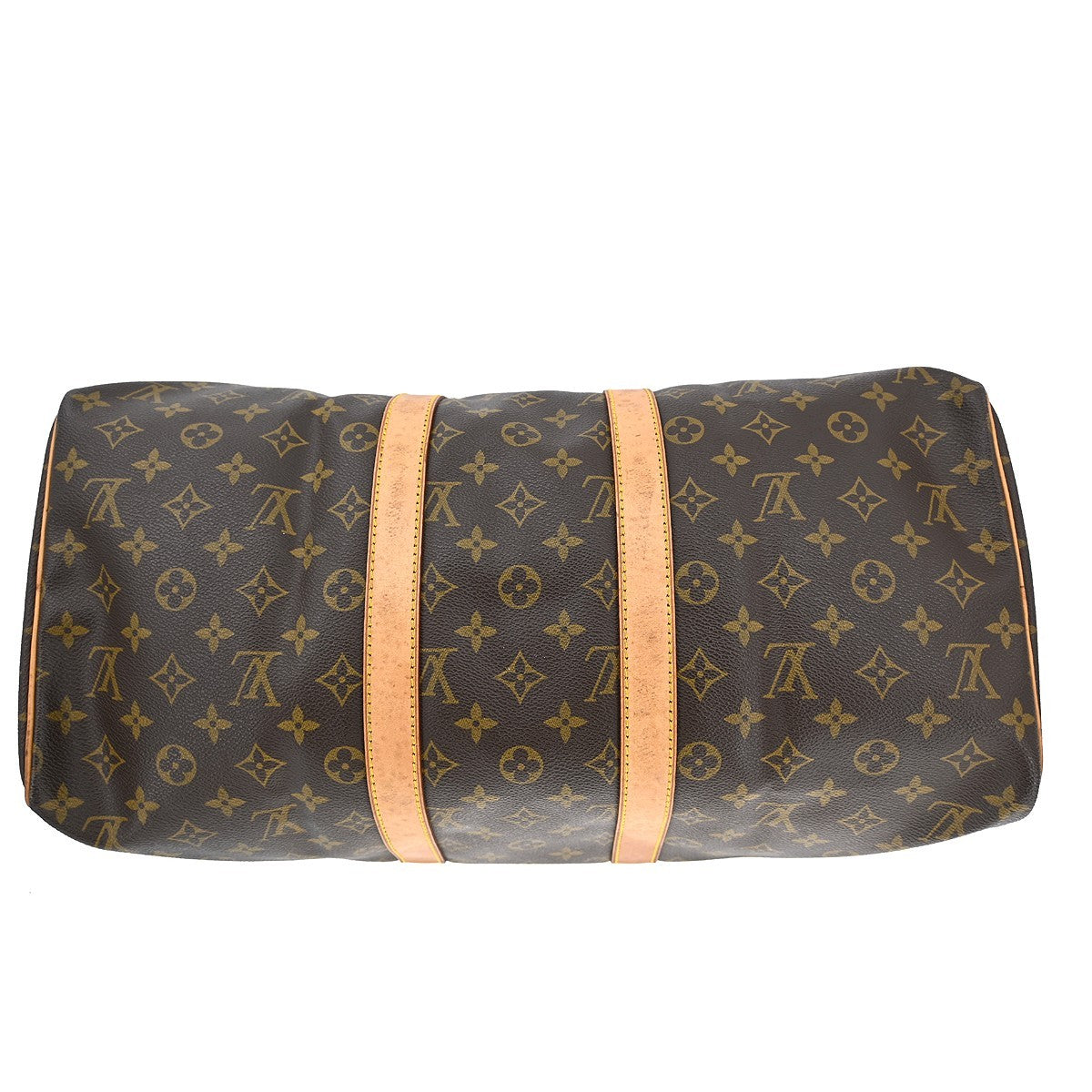 Louis Vuitton Keepall Bag Monogram Canvas Brown Canvas Travel Bag
