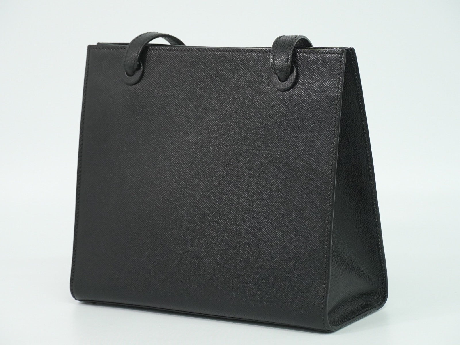 Chanel Vintage Logo Tote Leather Black Leather Tote Bag Bag