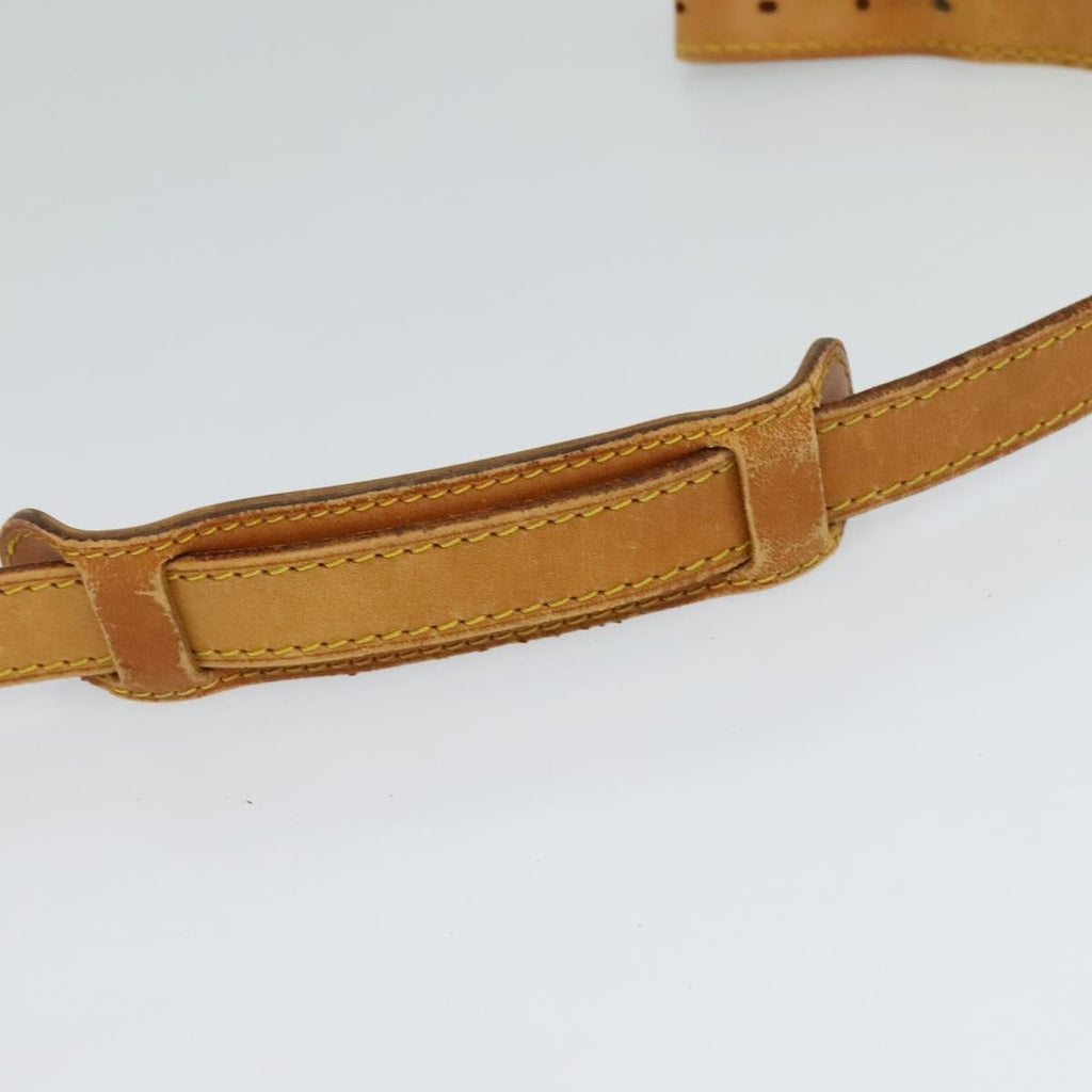 Louis Vuitton Adjustable Shoulder Strap Vachetta Leather Beige Leather Straps Accessory