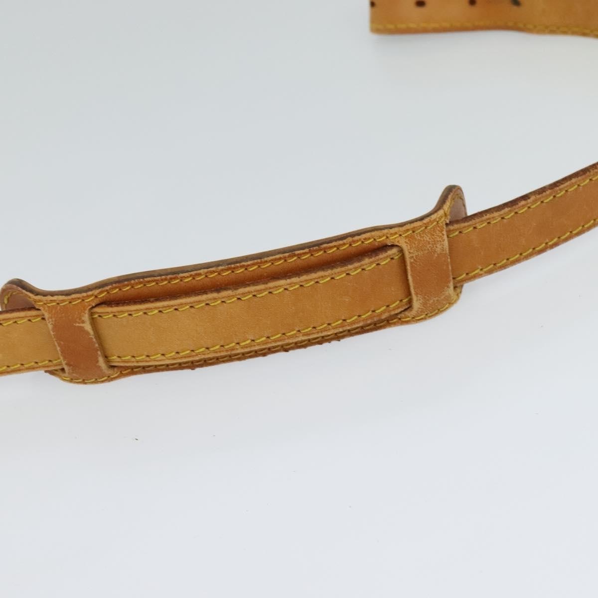 Louis Vuitton Adjustable Shoulder Strap Vachetta Leather Beige Leather Straps Accessory