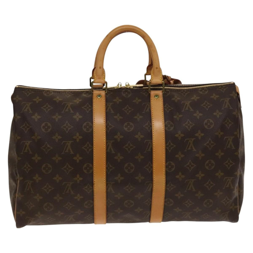 Louis Vuitton Keepall Bag Monogram Canvas Brown Canvas Bag