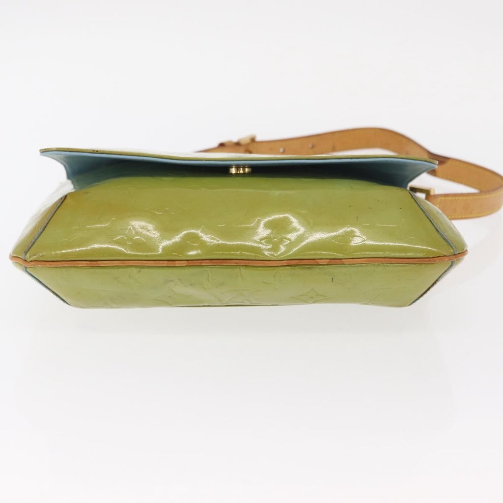 Louis Vuitton Thompson Street Handbag Monogram Vernis Blue Patent_Leather Shoulder Bag