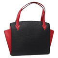 Louis Vuitton Varenne Handbag Epi Leather Black Leather Bag