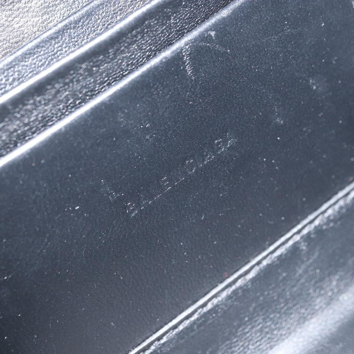 Balenciaga Logo Lunch Box Bag Plastic Black Plastic Clutche & Pouche
