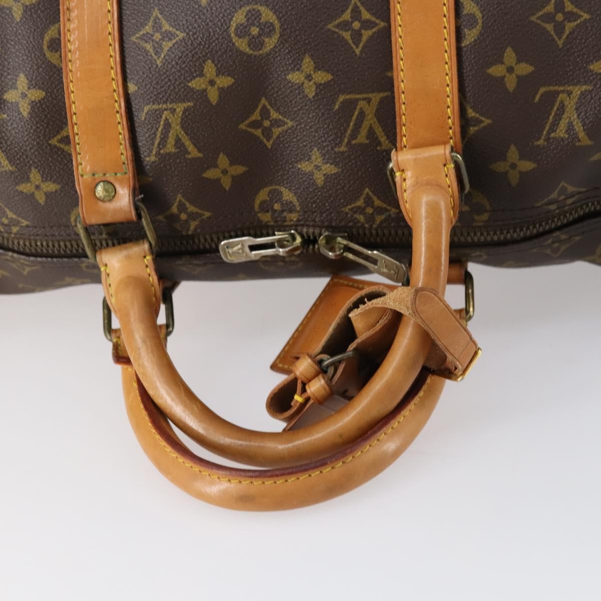 Louis Vuitton Keepall Bag Monogram Canvas Brown Canvas Travel Bag