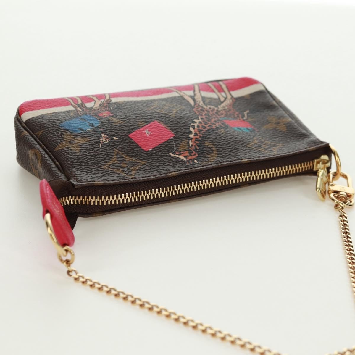 Louis Vuitton Pochette Accessoires Limited Edition Christmas Animation Monogram Canvas Multicolour Canvas Clutche & Pouche Bag