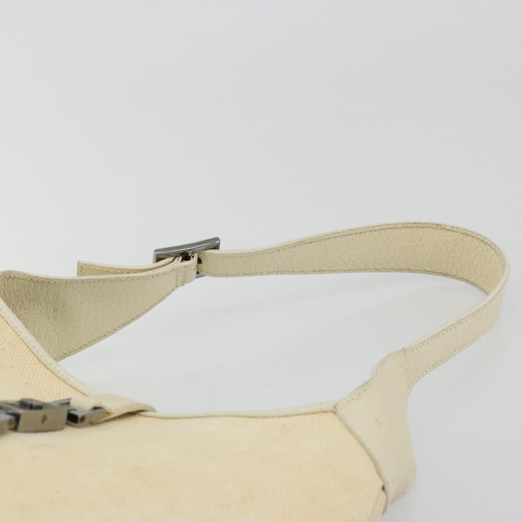 Gucci Vintage Jackie Shoulder Bag Canvas And Leather Beige Canvas Handbag (Pre-Owned)
