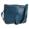 Louis Vuitton Cartouchiere Handbag Epi Leather Blue Leather Shoulder Bag
