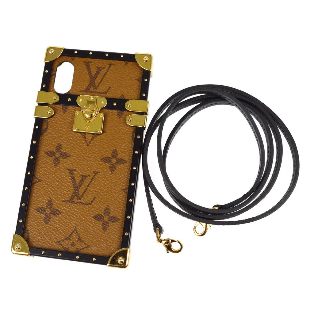 Louis Vuitton Phone Case Canvas Brown Canvas Tech Accessory Accessory