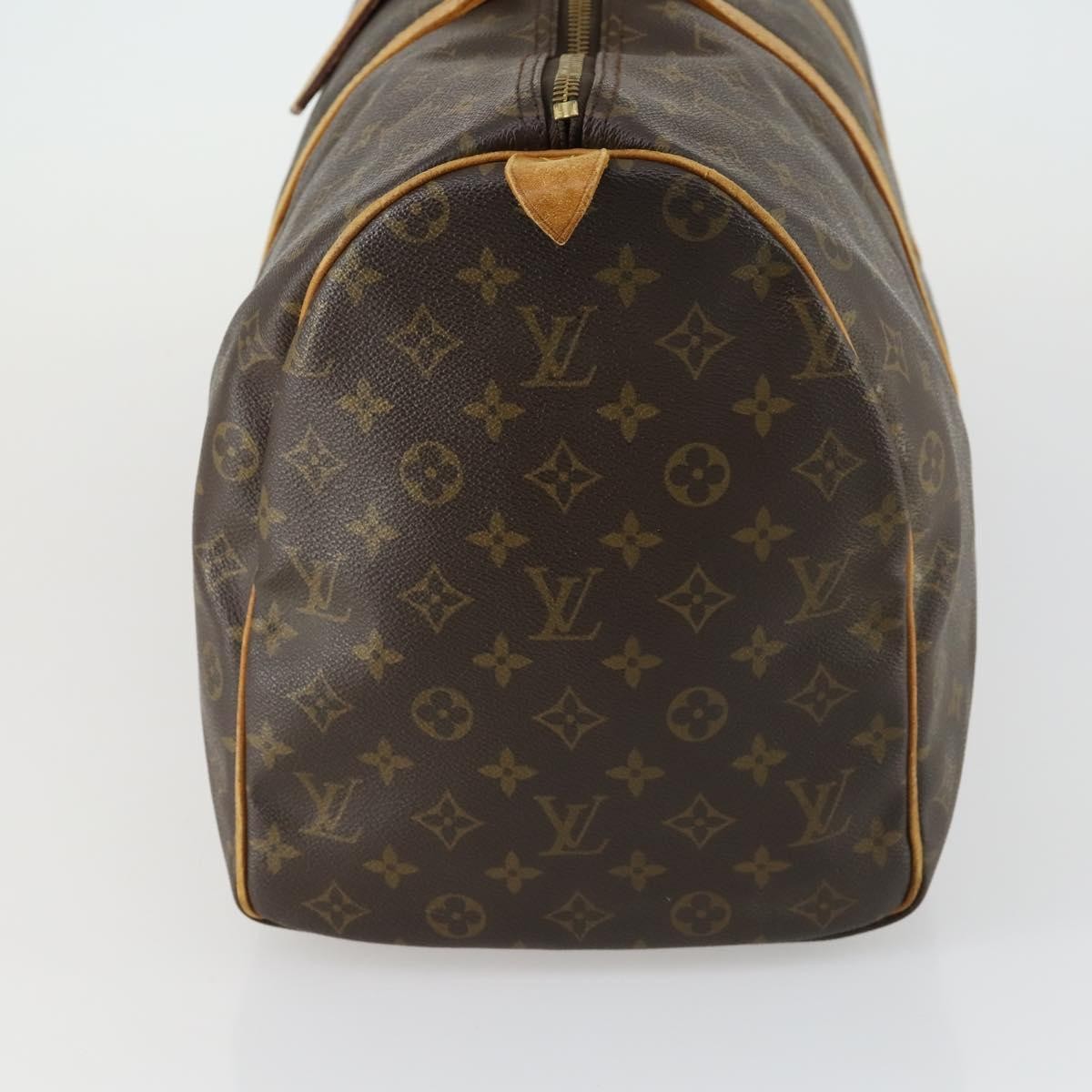 Louis Vuitton Keepall Bag Monogram Canvas Brown Canvas Travel Bag