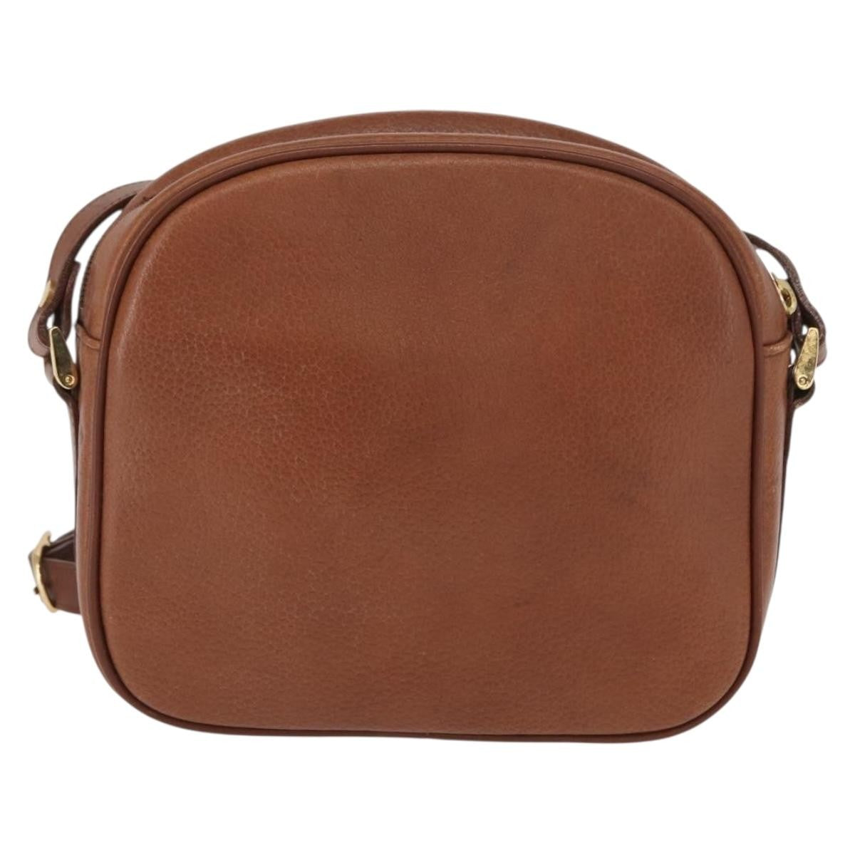 Burberry Vintage Shoulder Bag Leather Brown Leather Shoulder Bag