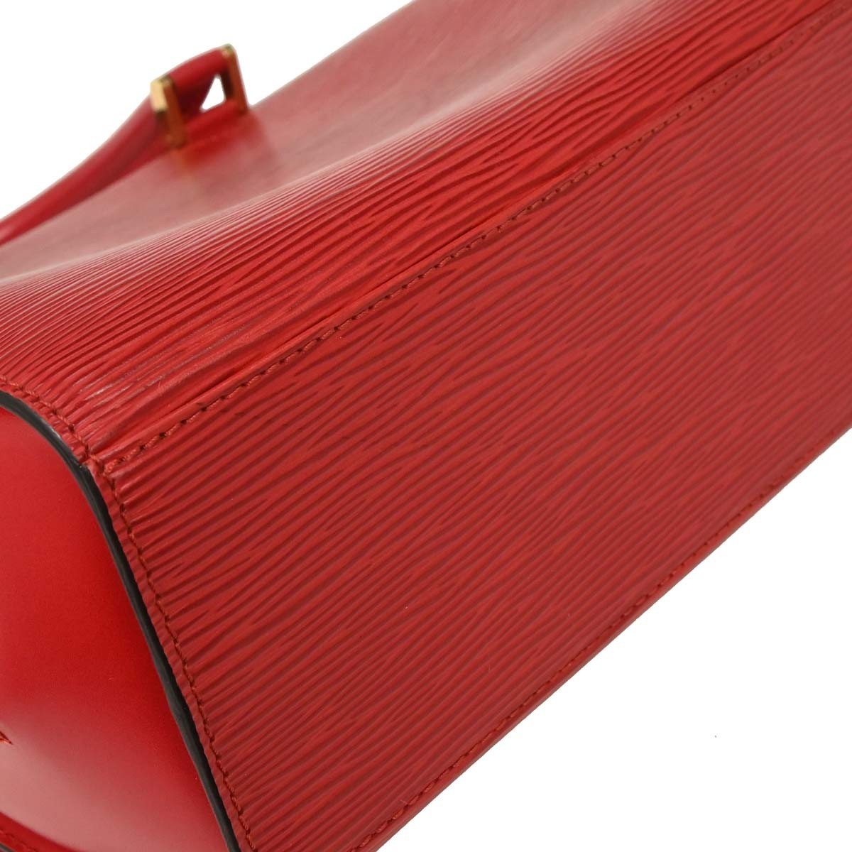 Louis Vuitton Pont Neuf Handbag Epi Leather Red Leather Handbag