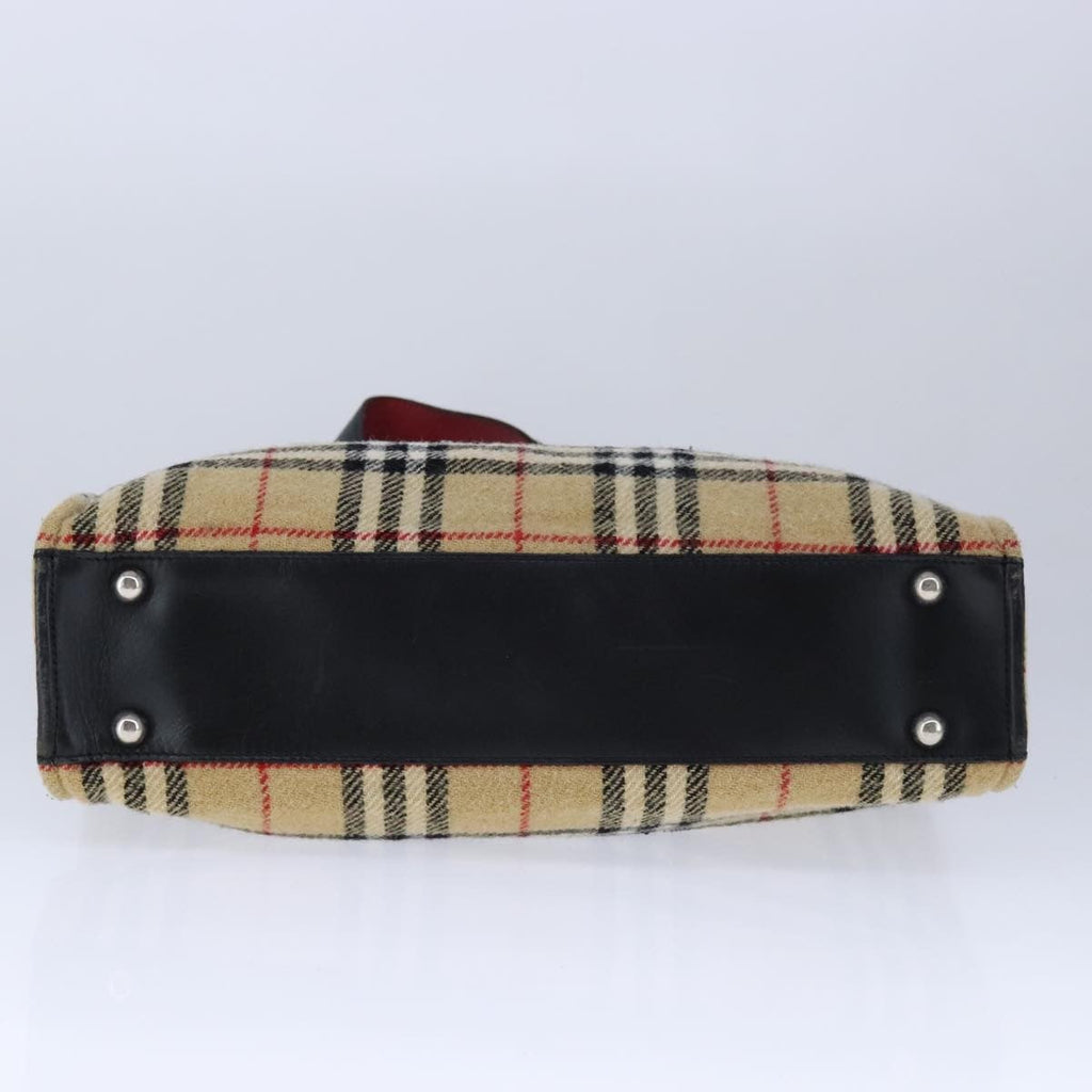 Burberry Nova Check Blue Label Cotton Beige Cotton Tote Bag
