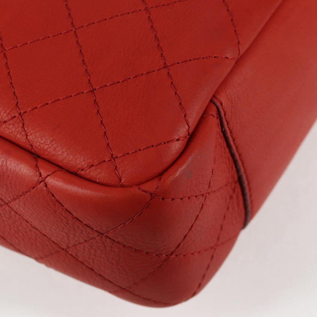 Chanel Shopping Tote Quilted Caviar Orange Leather Shoulder Bag Bag