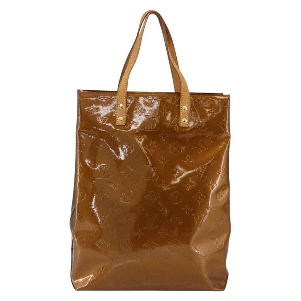 Louis Vuitton Reade Handbag Monogram Vernis Brown Patent_Leather Tote Bag