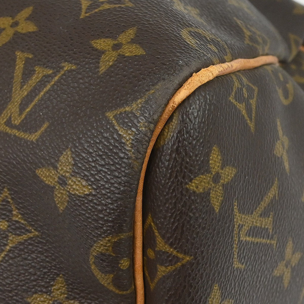 Louis Vuitton Keepall Bandouliere Bag Monogram Canvas Brown Canvas Travel Bag
