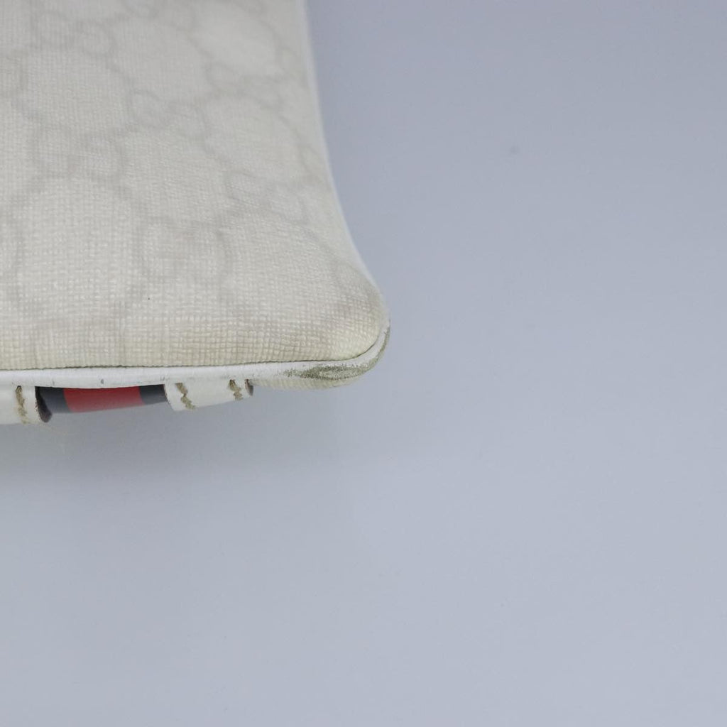 Gucci Sherry Line Shoulder Bag Canvas White Pvc Shoulder Bag Bag (Pre-Owned)