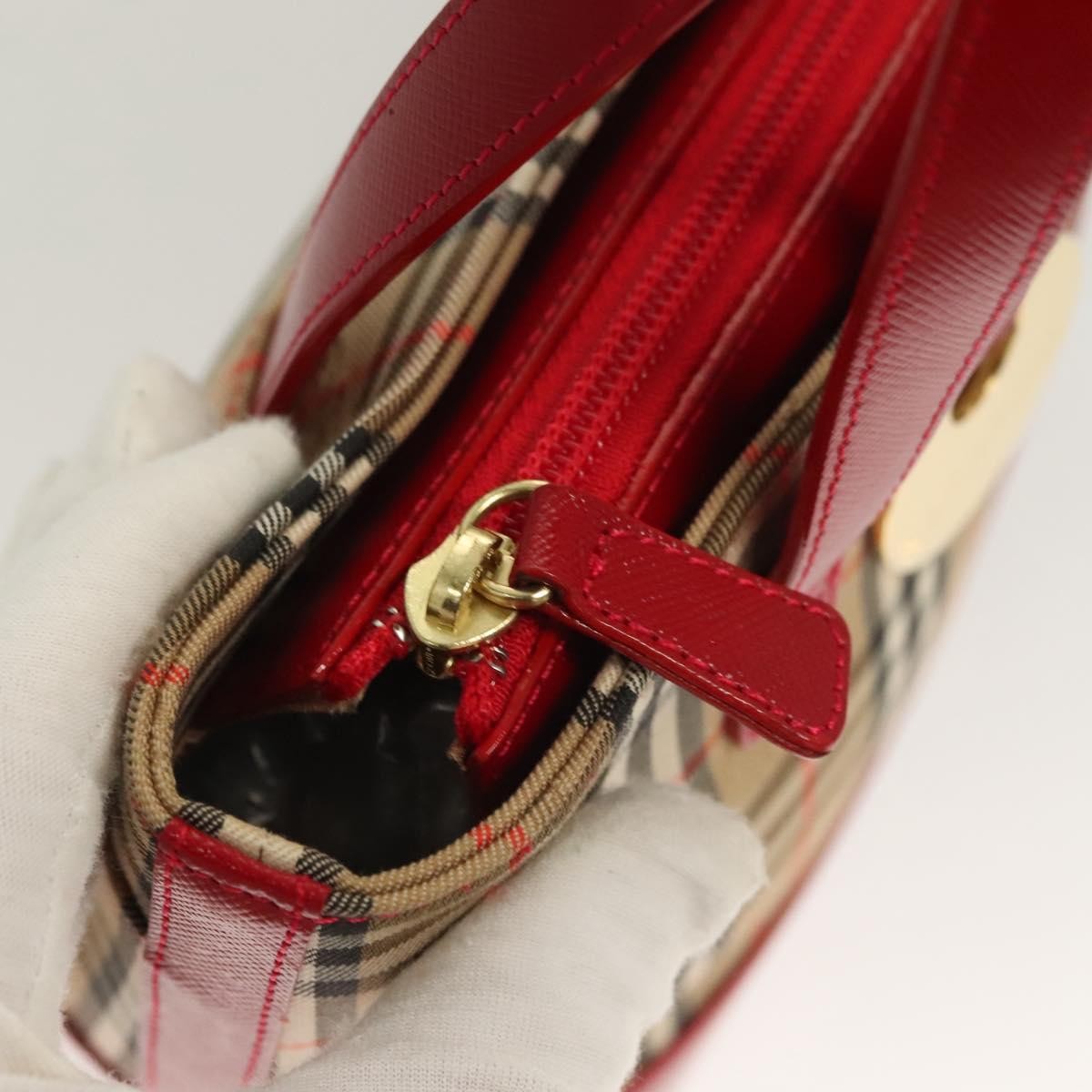 Burberry Nova Check Handbag Nova Check Canvas And Leather Beige Canvas Handbag
