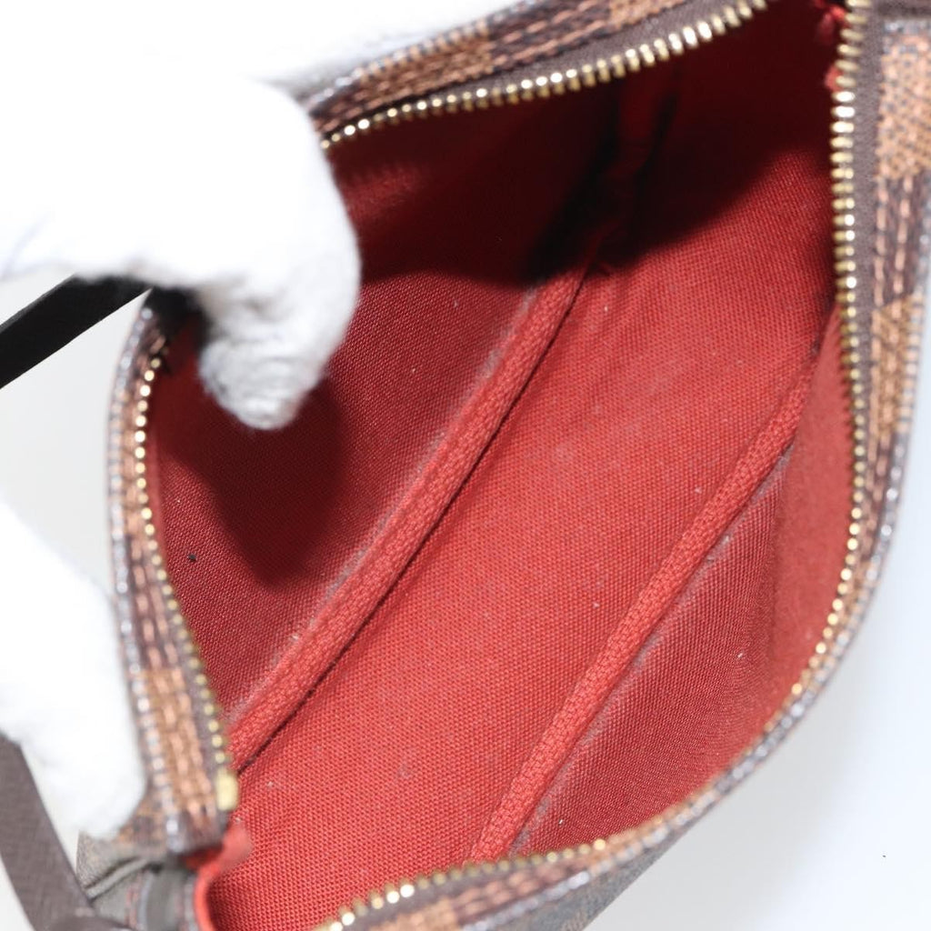 Louis Vuitton Trousse Make Up Bag Damier Canvas Brown Canvas Clutche & Pouche Bag