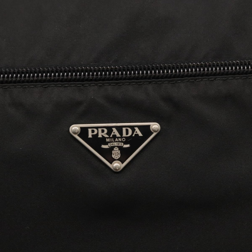 Prada Front Pocket Messenger Bag Tessuto Black Nylon Shoulder Bag Bag