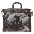 Prada Convertible Tote Printed Tessuto Brown Nylon Tote Bag Bag