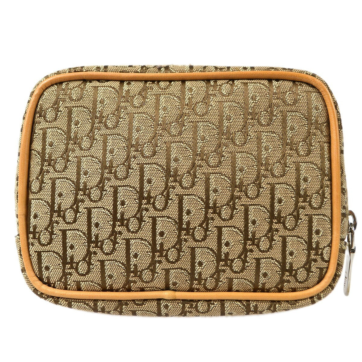Christian Dior Vintage Trotter Pouch Canvas Beige Canvas Clutche & Pouche Bag (Pre-Owned)