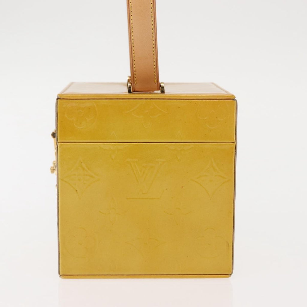 Louis Vuitton Bleecker Box Bag Monogram Vernis Beige Patent_Leather Clutche & Pouche Bag