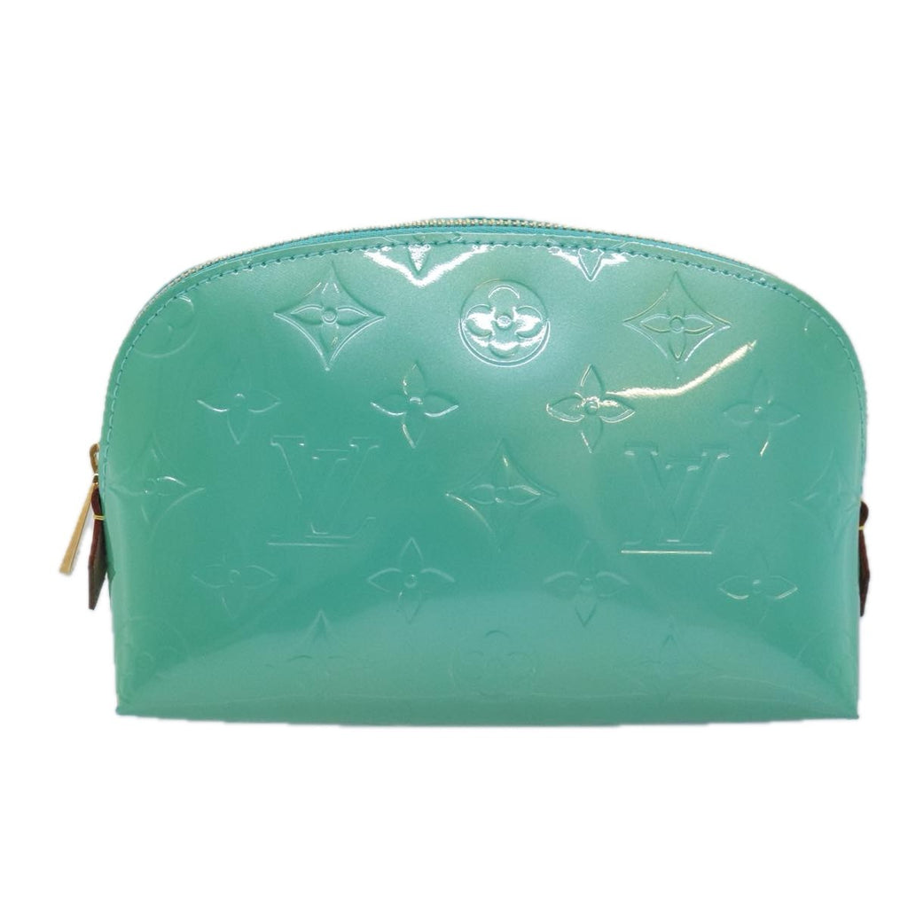 Louis Vuitton Cosmetic Pouch Monogram Vernis Blue Patent_Leather Clutche & Pouche Bag