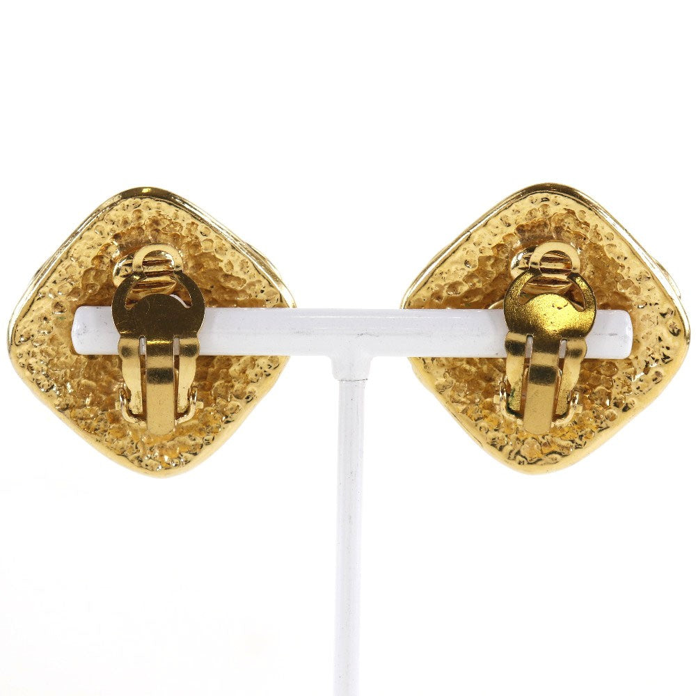 Chanel Vintage Cc Clip-On Earrings Metal Gold Gold_Plated Earrings Jewelry
