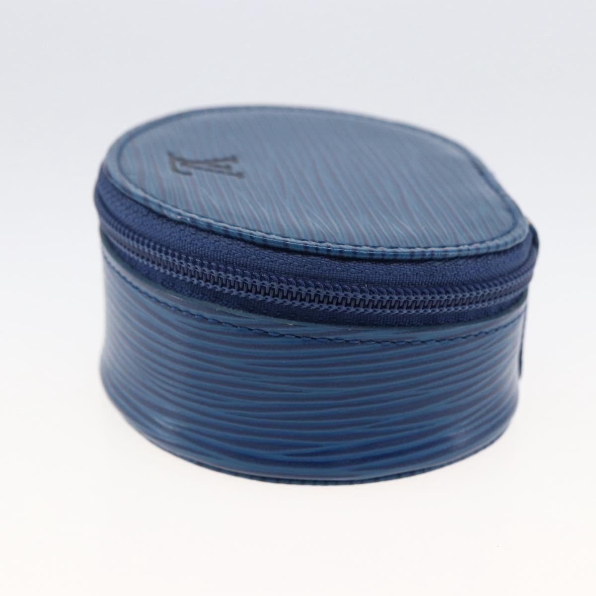 Louis Vuitton Ecrin Bijoux Jewelry Case Epi Leather Blue Leather Clutche & Pouche Bag