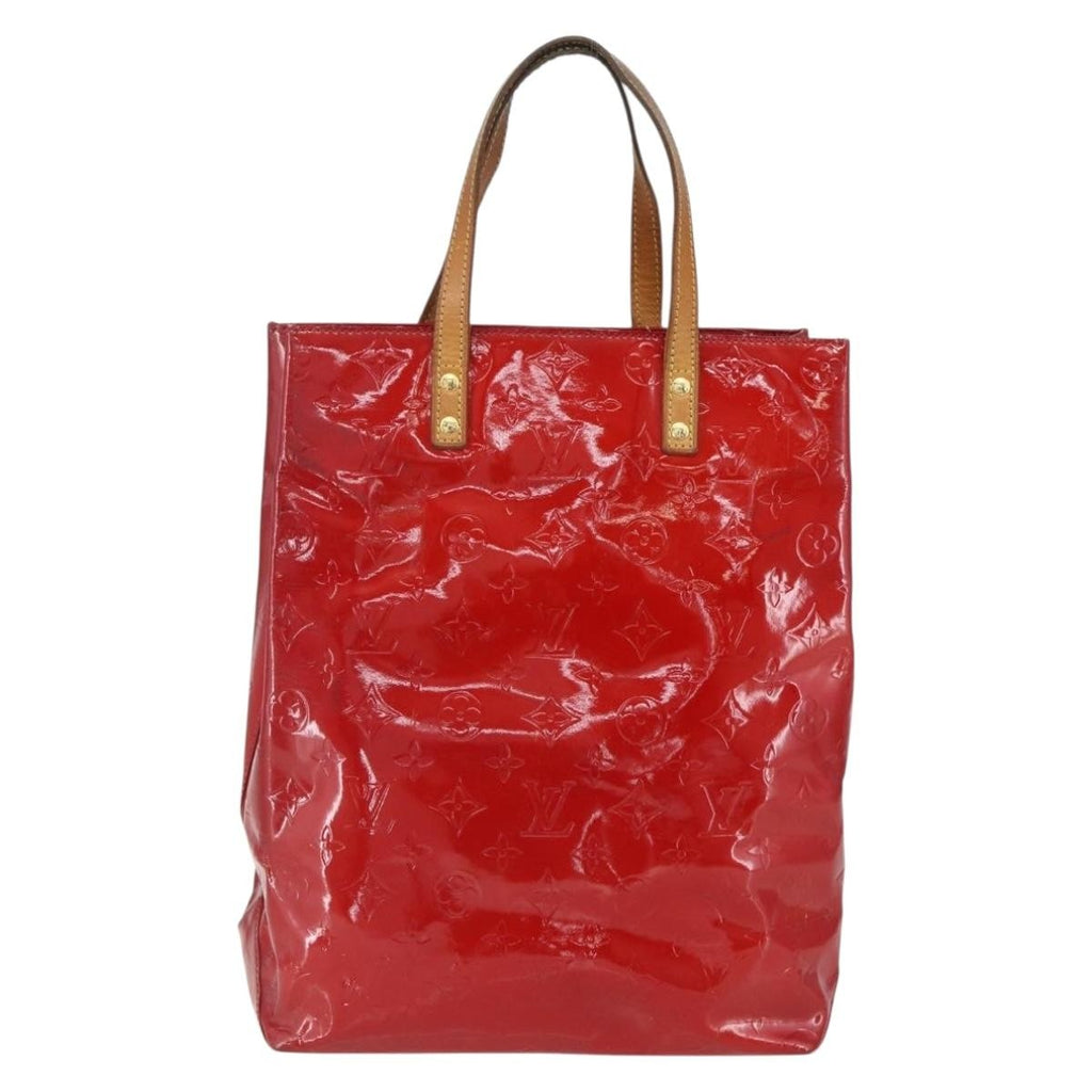 Louis Vuitton Reade Handbag Monogram Vernis Red Patent_Leather Handbag