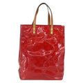Louis Vuitton Reade Handbag Monogram Vernis Red Patent_Leather Handbag