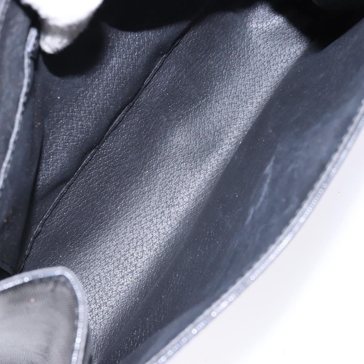 Celine Vintage Circle Logo Crossbody Bag Leather Black Leather Bag