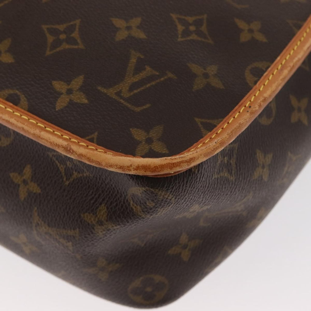 Louis Vuitton Sac Gibeciere Messenger Bag Monogram Canvas Brown Canvas Shoulder Bag